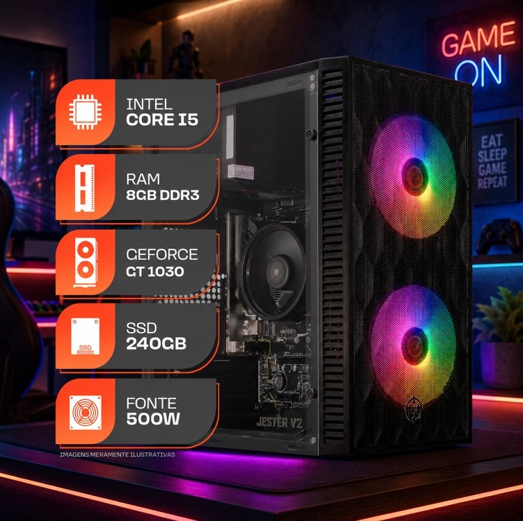 PC Gamer POR MENOS de R$ 1200 com Placa de video