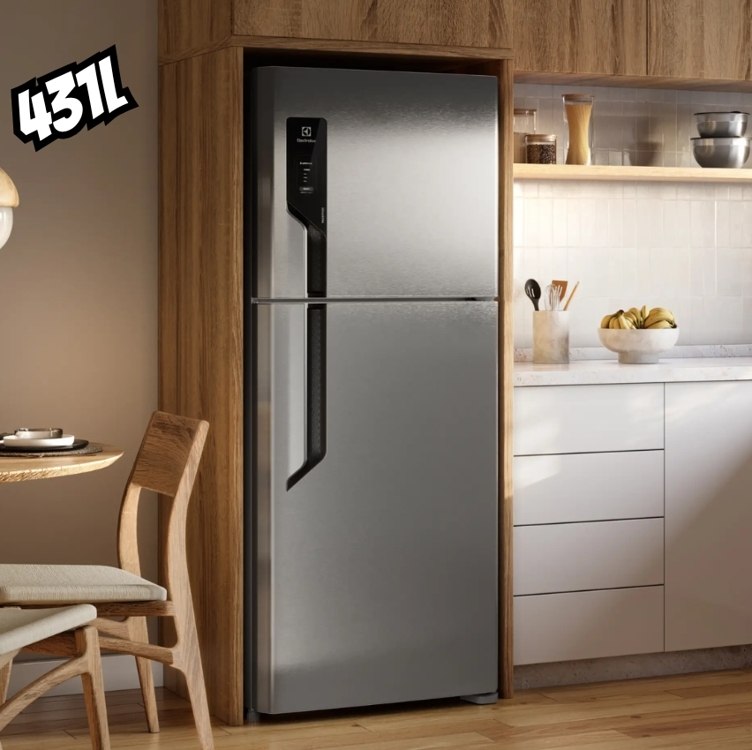 PARCELADAAAA 🍧 Geladeira Electrolux Frost Free INOX de 431L