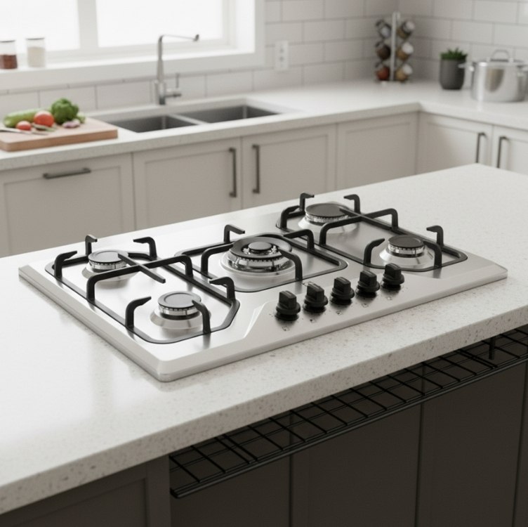 MENOR PREÇOOOO! ♨️ Cooktop todo em inox 🤌🏻 Com chama tripla! 🔥